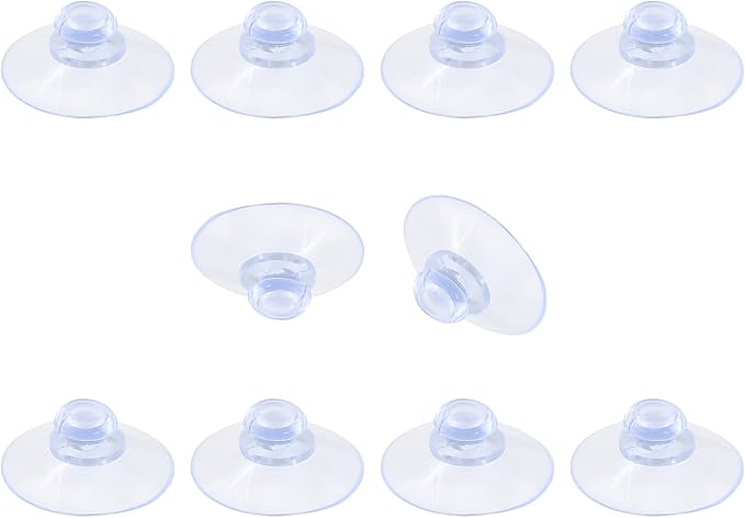 10 Pack Glass Table Suction Cups - 30mm Rubber Suckers