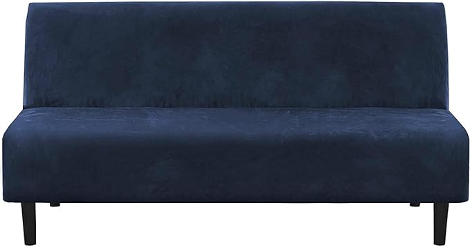 H.VERSAILTEX Real Velvet Futon Cover Armless Sofa Covers Sofa Bed Covers