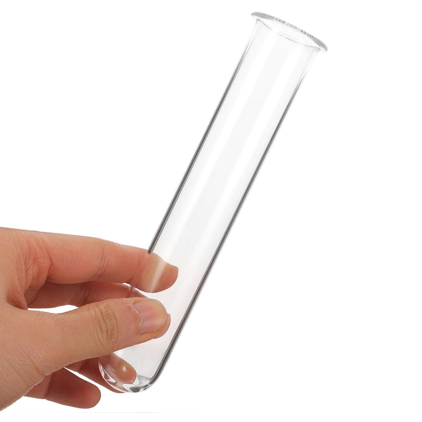 Yardwe 5pcs Hydroponic Glass Propagation Tubes Small Floral Test Tube Vases 2.5x3x15cm Glass Hanging Containers for Small Terrarium Plants Home Décor