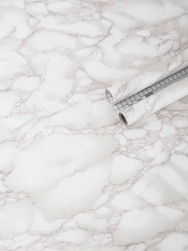 Art3d 17.3"x200" Marble Paper Countertops