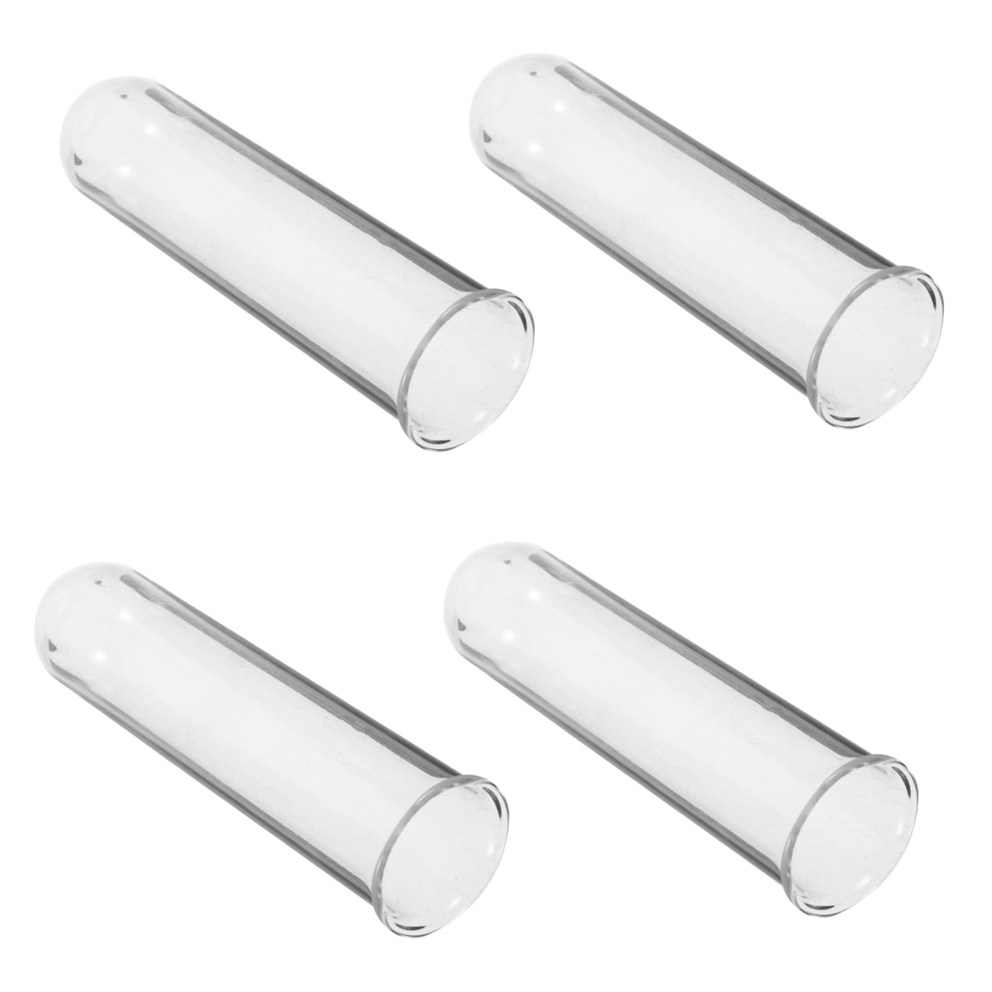 HOLIDYOYO 4pcs Hydroponic Glass Test Tube Planter Elegant Terrarium Flower Vase for Decor Container for Plant Propagation and Display