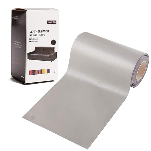 Leather Repair Patch Tape Light Gray 3 x 60 inch Self Adhesive Leather Repair