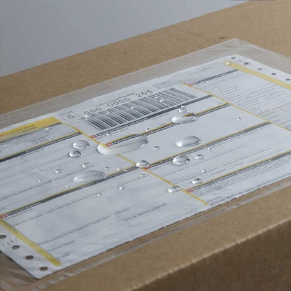 7.5" x 5.5" Packing List Pouches, 100 Pack Shipping Label Envelopes Clear Adhesive Top Loading Packing List