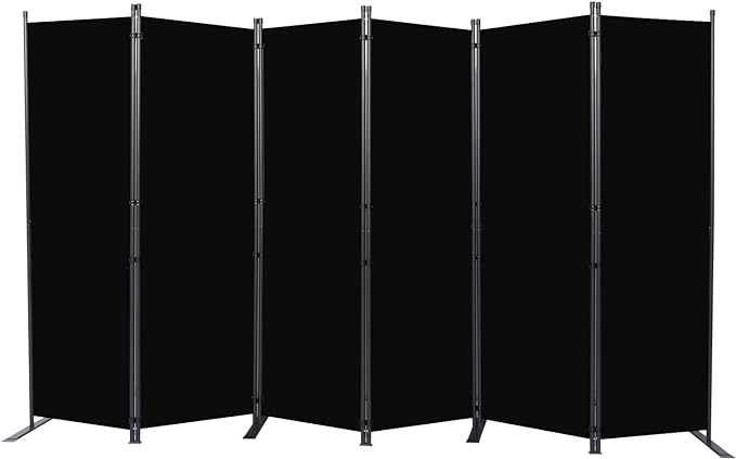 Room Divider 6FT Portable Room Dividers and Folding Privacy Screens, 6 Panel