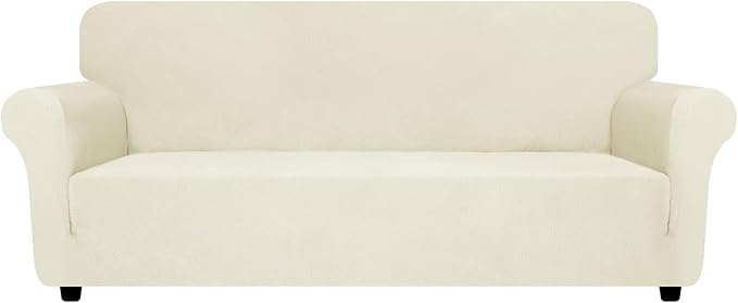 ZNSAYOTX Super Stretch Couch Cover, New Striped Sofa Covers Fitted Slipcovers