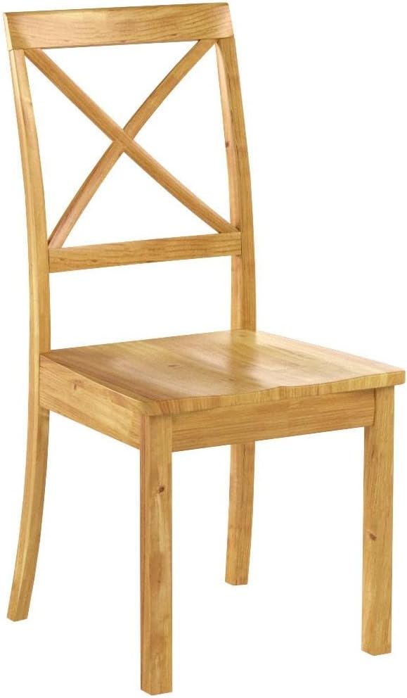 East West Furniture BOC-OAK-W Boston Kitchen Dining Chairs