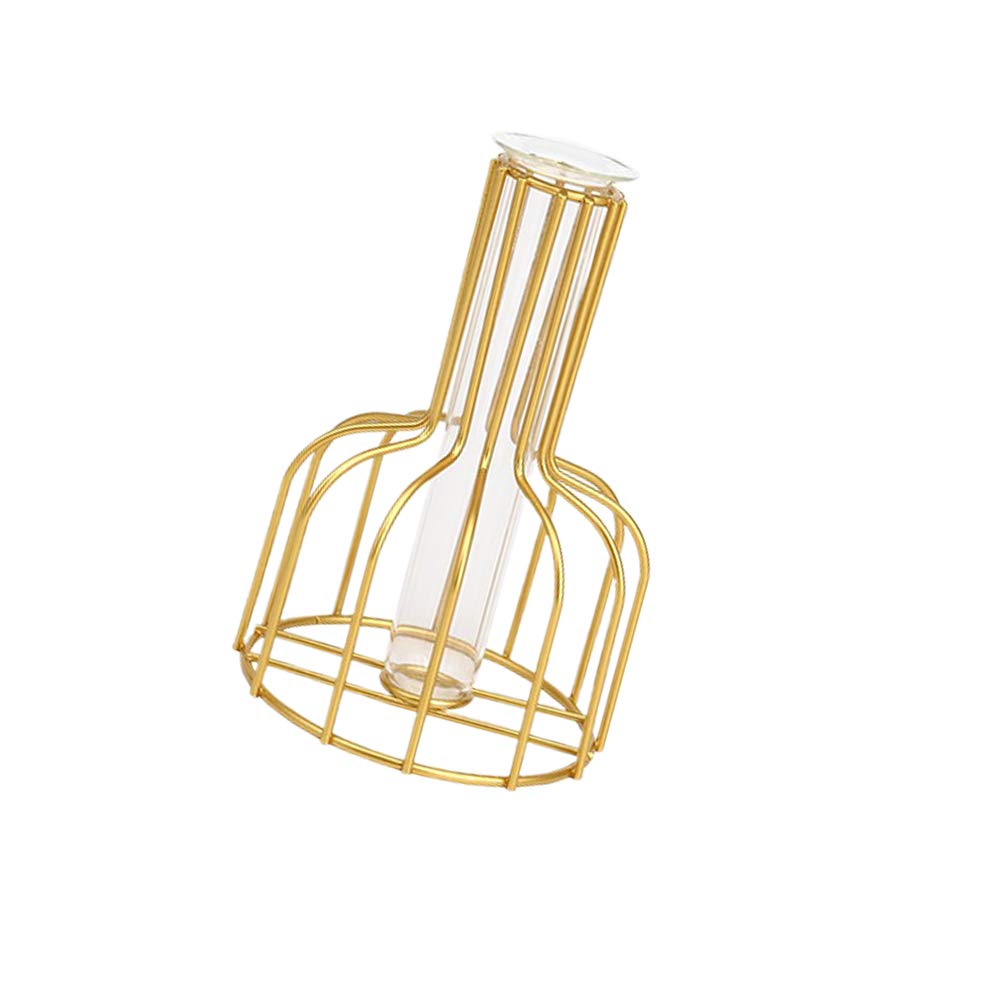 1pc Planter Bulb Desktop Planter Vase Flower Vase Glass Tube Glass s Desktop Plant Terrarium Dinner Table Decor Plants Decor Iron Crafts Birthday Present Dining Table