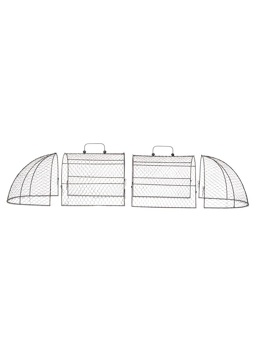 Gardener’s Supply Company Chicken Wire Cloche Garden Plot Plants Cover Protector | Sturdy Arch Metal Tunnel Cage Flowerbeds and Seedlings Garden Protection from Wild Animals | (3-in-1 Set) Extra Large