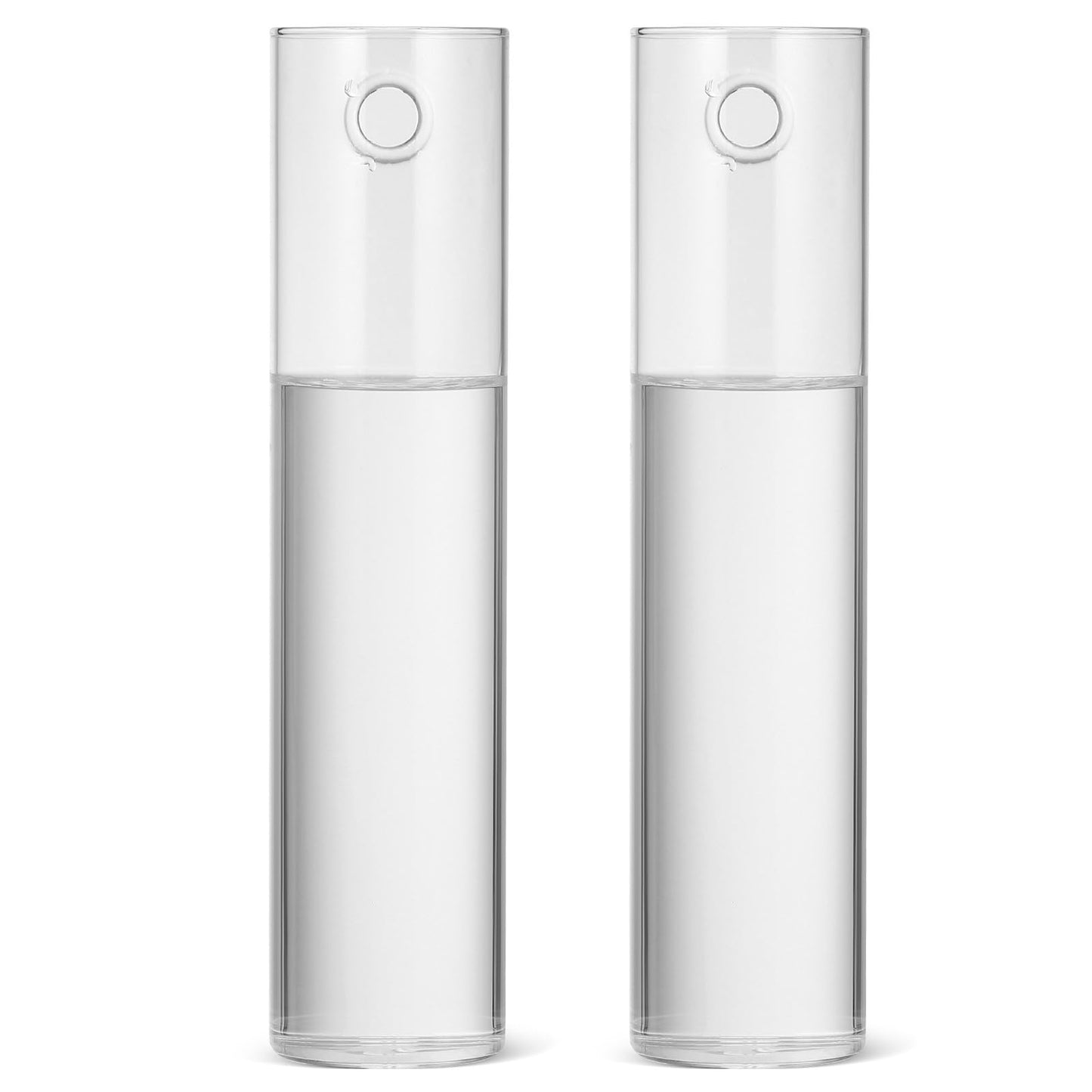 SOESFOUFU Wall Mounted Glass Cylinder Vases for Plants, 2pcs Hanging Hydroponic Terrarium Stations, Glass Flower Holders for Indoor Home Décor