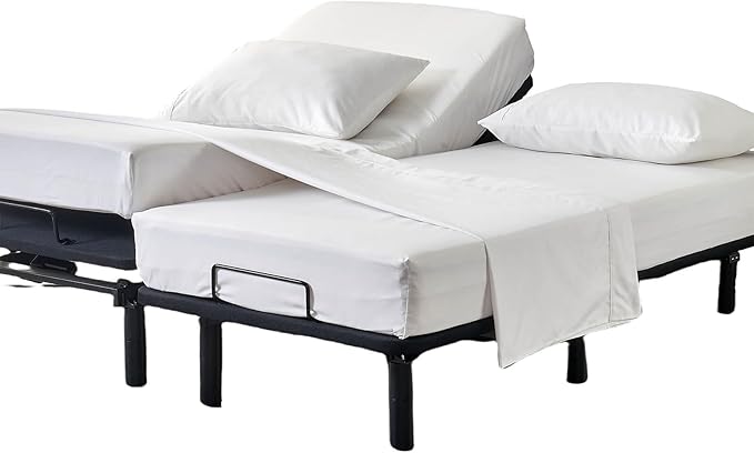 Kingnex Split California King Sheets Set