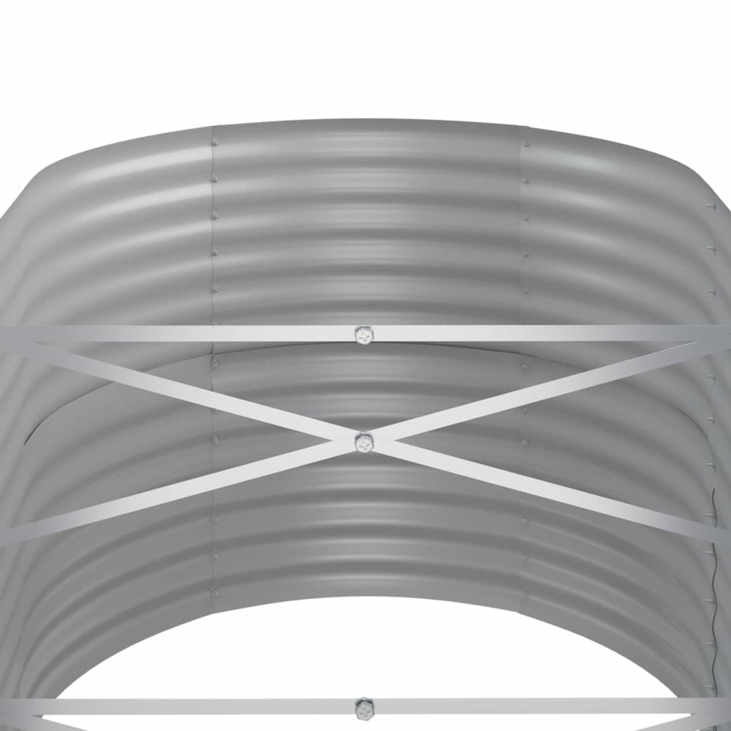 Yolola Raised Bed Metal Large Raised Bed Made of Metal Raised Bed for Garden, Snail Protection, Raised Bed Weatherproof Raised Bed for Garden, Plants, Garden Herbs, Outdoor, 152 x 80 x 68 cm, Grey