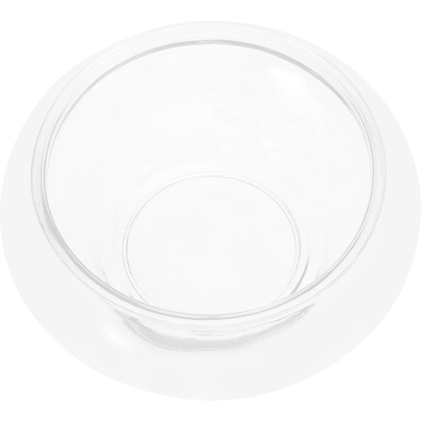 Milisten Glass Bubble Bowl, 15cm Flower Glass Vase Bowl Succulent Planter Air Plants Hydroponic Display Terrarium Floating Candles Bowl Centerpiece Candy Dish, 15.00X15.00X6.00CM, Transparent