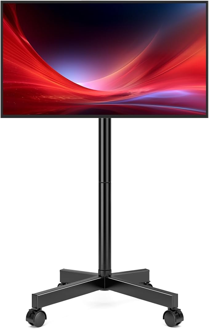 Hemudu Mobile TV Stand for 23-60 Inch LCD LED Flat/Curved Screen TVs, TV Cart