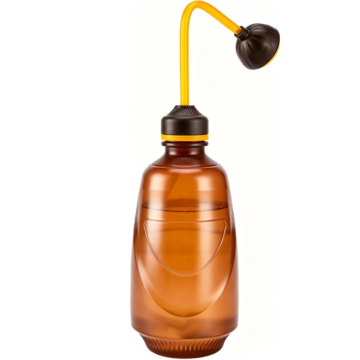 Watering Can for Seedlings, Tiny Watering Bottle for Small Desk Plants Andsucculent Plants 0.45L (Brown)