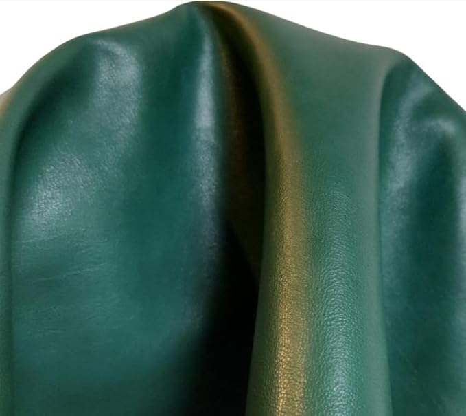 NAT Leathers | Hunter Green Soft Faux Leather Fabric Sheet PU | 2 Yards | 0.9