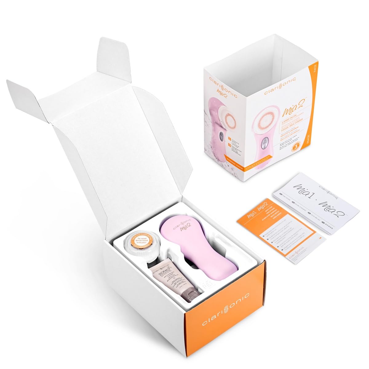 Clarisonic Mia 2, Sonic Facial Cleansing Brush System, White