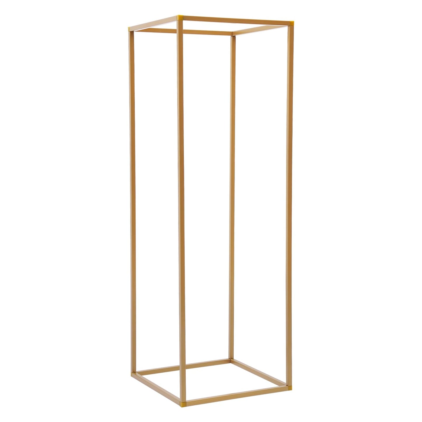 10PCS Wedding Flower Stand, 31.5inches Tall Column Geometric Centerpiece Vases, Rectangular Floral Display Rack, Column Centerpiece Floral Vases for Events Reception, Party Decoration (Gold, 31.5 in)