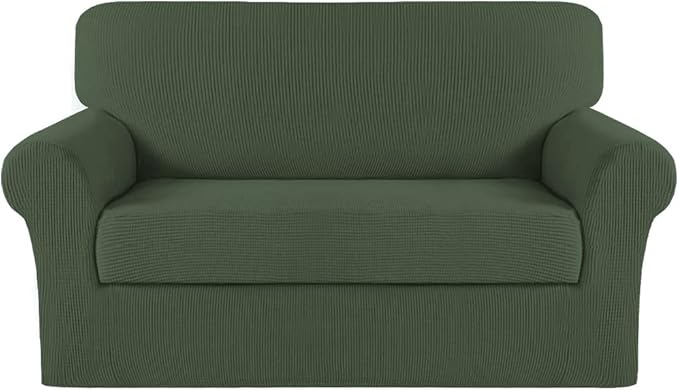 Turquoize Stretch Sofa Slipcover 2 Pieces Sofa Cover Couch Cover
