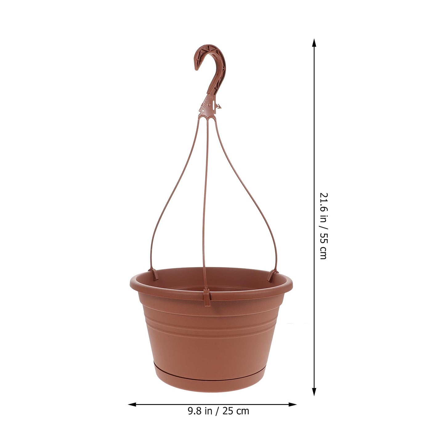 3Pcs Hanging Hanging Plant Pot Basket with Drainage Holes for Home Balcony Pots