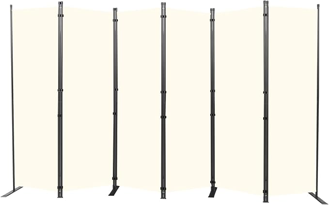 Room Divider 6FT Portable Room Dividers and Folding Privacy Screens, 6 Panel