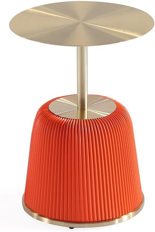 Manhattan Comfort Anderson Modern 15.75" Round End Tables 1.0
