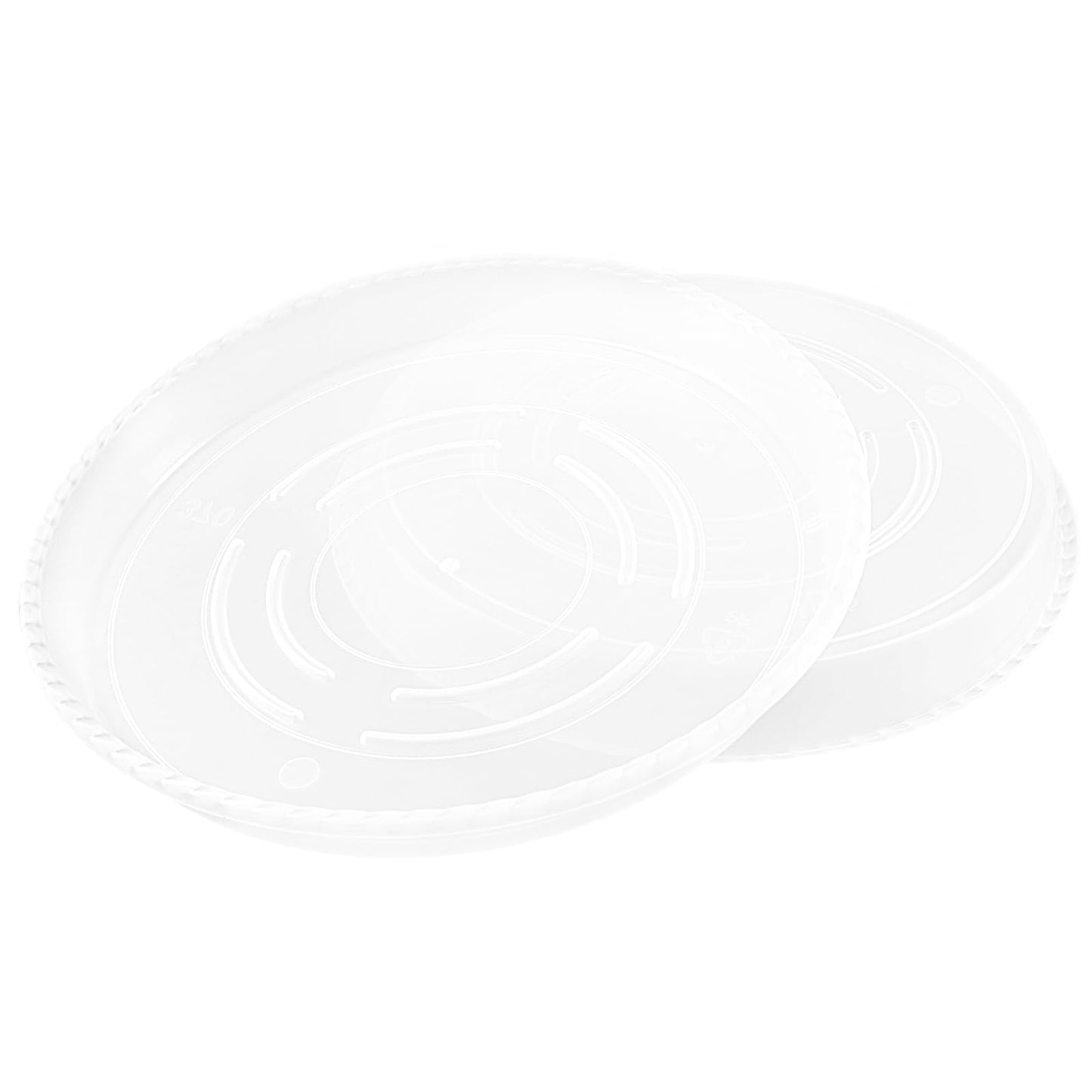 HAKZEON 16 Pack 14 Inch Clear Plastic Plant Saucers, Flower Pots Plant Drip Trays, Durable Plant Trays for Indoors, Outdoor, Garden