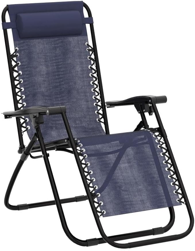 Devoko Patio Zero Gravity Chair Outdoor Folding Adjustable Reclining Chairs