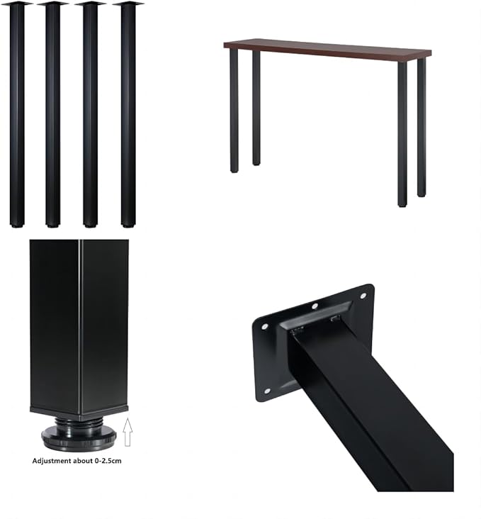 LCSDLHLSY Table Legs 40 inch, Adjustable Metal Legs, Home DIY Furniture Legs