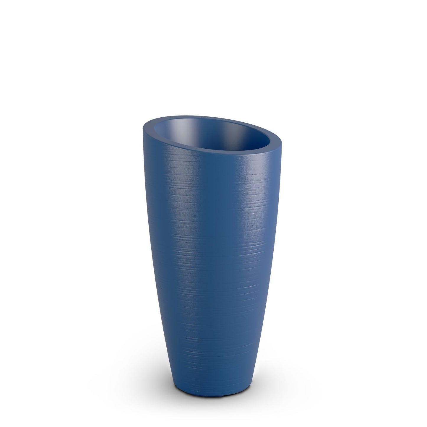 Mayne Inc. Modesto 32in Tall Planter - Neptune Blue - 16in L x 16in W x 32in H - 6 Gallons of Soil Capacity (8880-NB)