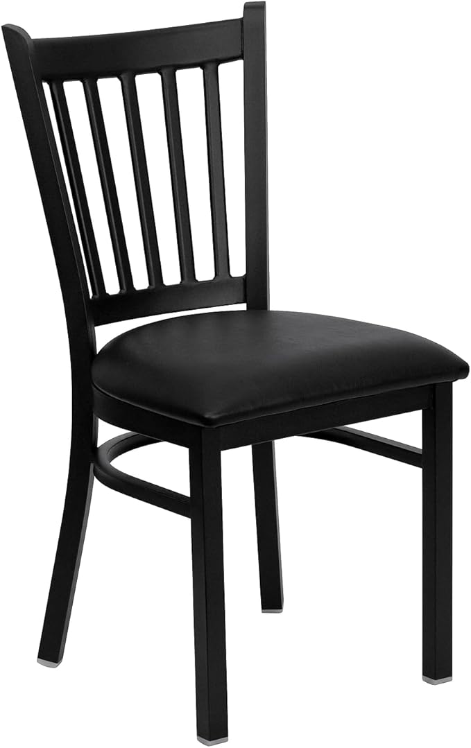 Flash Furniture Hercules Series Vertical Back Metal Restaurant Chairs,