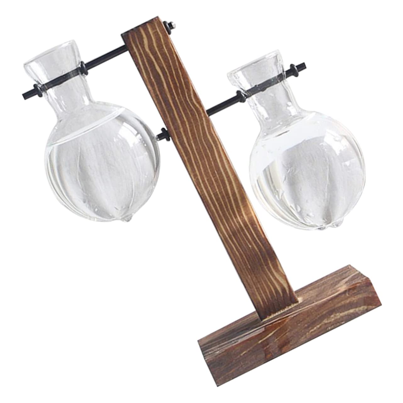 Generic 2pcs Bottle Plant Terrarium Vases Plant Light Bulb Decoration Hydroponic Vase Indoor Bulb Desktop Decor Hydroponic Glass Wooden