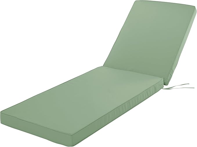 Chaise Lounge Cushion for Outdoor Furniture, Waterproof Fade and Tear Resistant