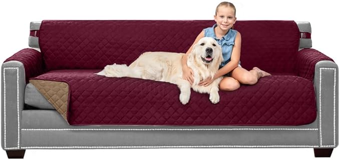 Sofa Shield® Couch Slip Covers for Dogs, Reversible Furniture Protector
