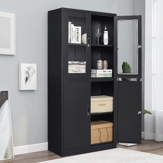 Black Metal Storage Cabinet