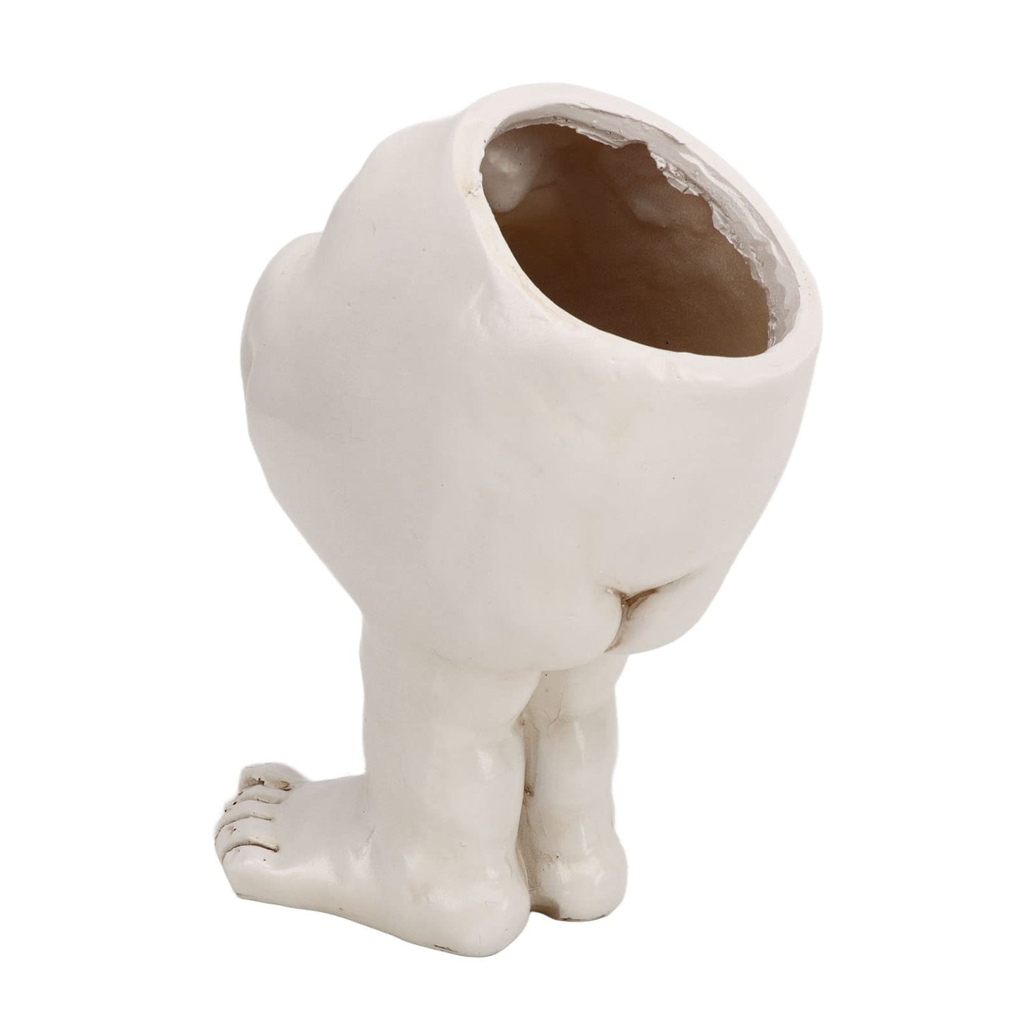Face Flower Pot, Head Planter Pot, Funny Shape Face Planter Statue, Planter, Cute Resin Cactus Planter for Indoor Outdoor Plants Garden Decorations (Aunt Minnie 6)