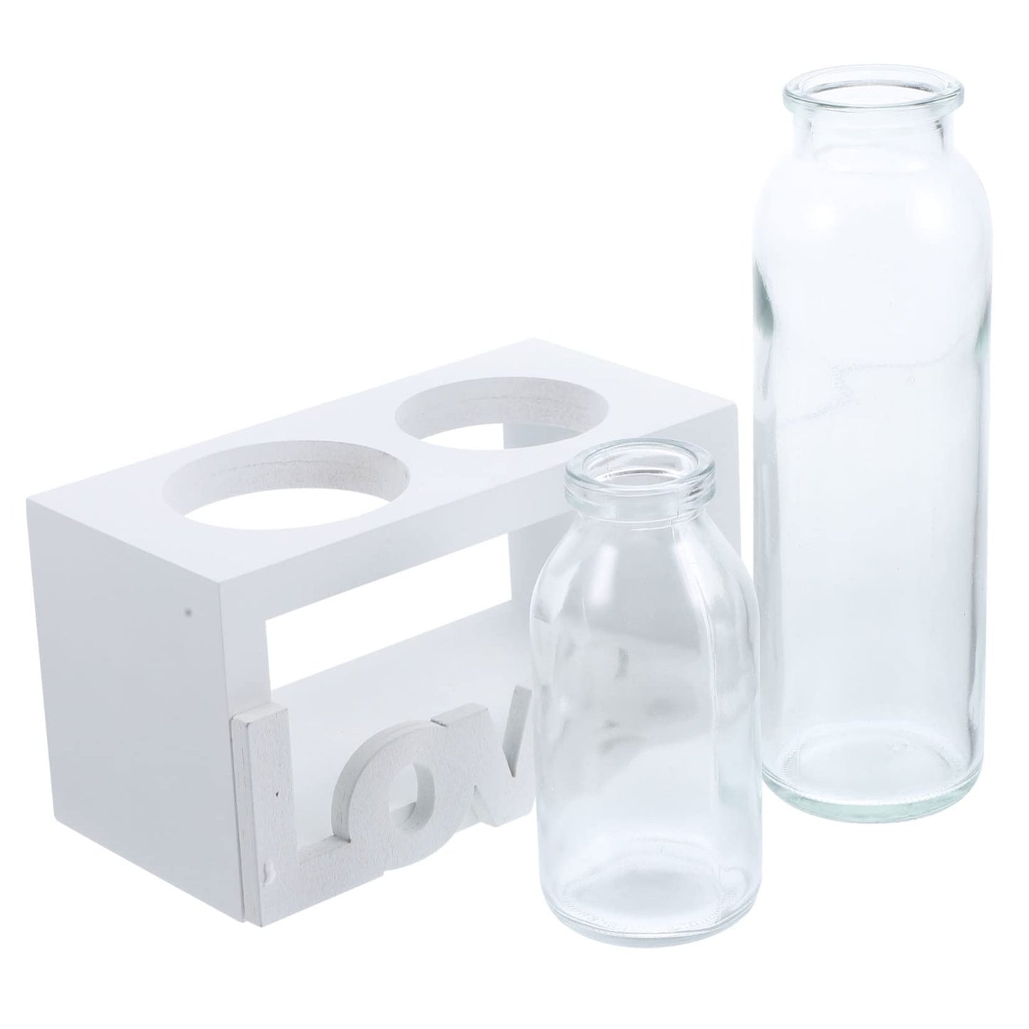 Parliky Glass Plant Vase Stand Air Plant Holder Propagating Vase Terrarium for Indoor Decor