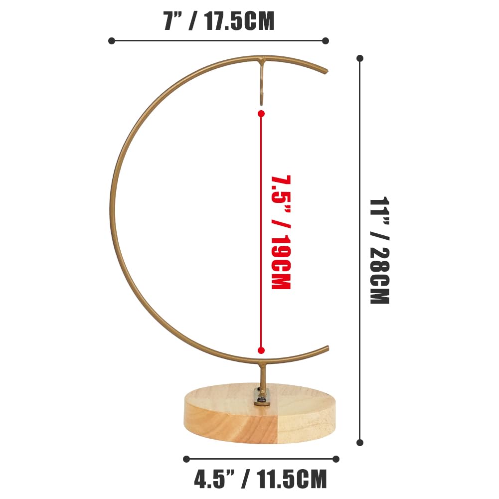 CXLE Ornament Display Stand - Iron Pothook Stand for Hanging Glass Globe, Air Plant Terrarium, Witch Ball, Christmas Ornament and Home Wedding Decoration