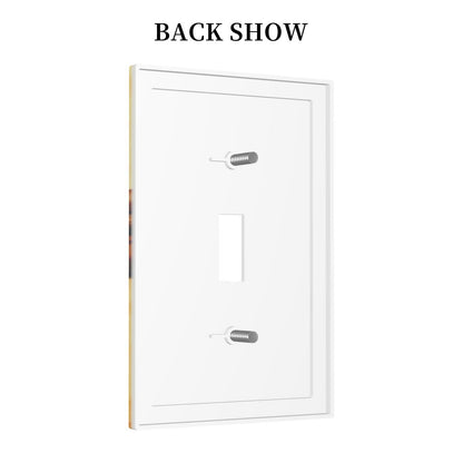Decorative Art Light Switch Covers Baseball Single Toggle Wall Plate Decorative Switchcover Electrical