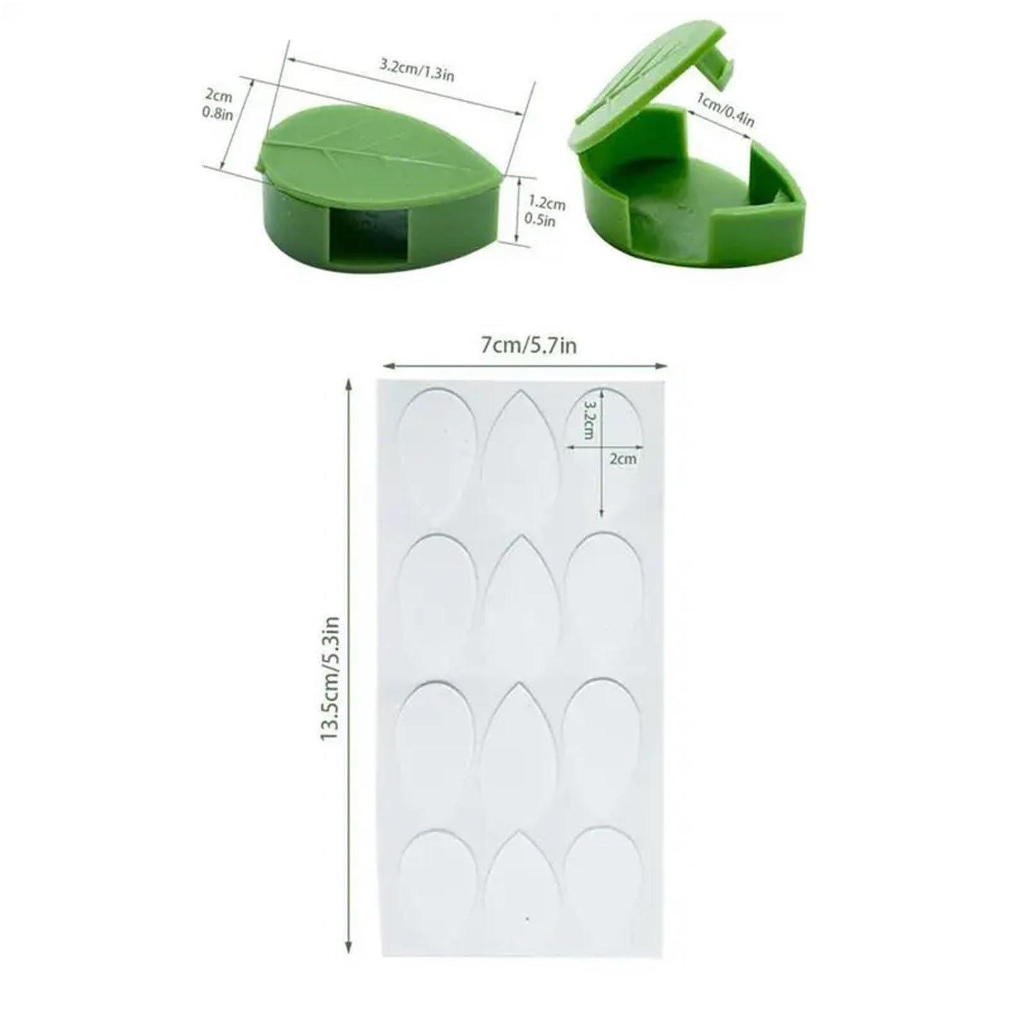 Plant Climbing Wall Fixture Clips 80Pcs Rattan Vine Fixer Self-Adhesive Hook Invisible Wall Sticky Clip for Indoor Outdoor Gardening