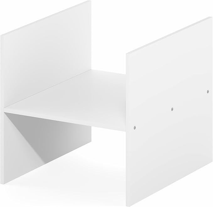 Furinno Cubicle Cube Insert, H-Shelf Cube Organizer, 2-Tier Shelf Accessory
