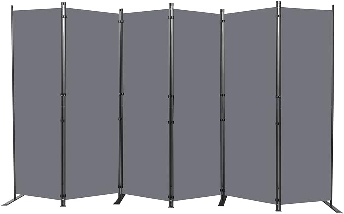 Room Divider 6FT Portable Room Dividers and Folding Privacy Screens, 6 Panel