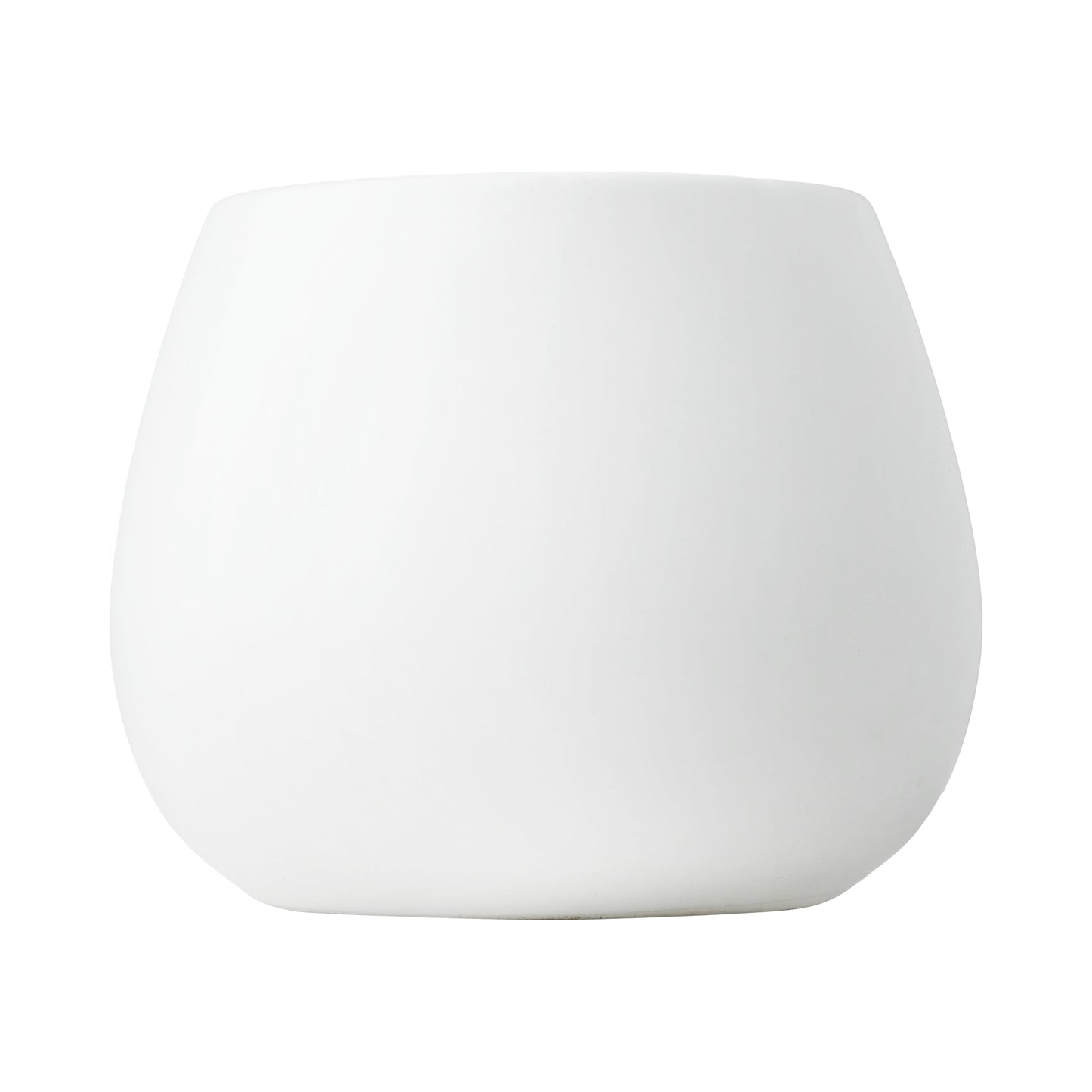 Kate Sleek Matte White Plant Pot Indoor, 5 Inch Pot for Plants, Lightweight, Minimal Style, Tabletop Decorative Garden Pot at Living Room, Work Desk, Ceramic Cachepot for Indoor Plants, Faux Flower