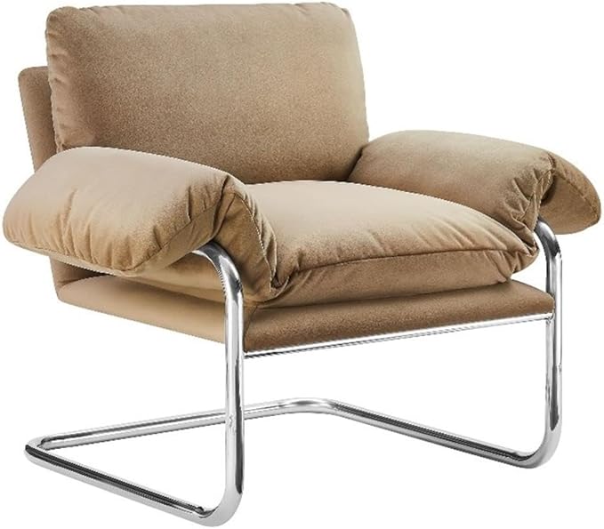 Modway Ansel Performance Velvet Accent Chair in Taupe