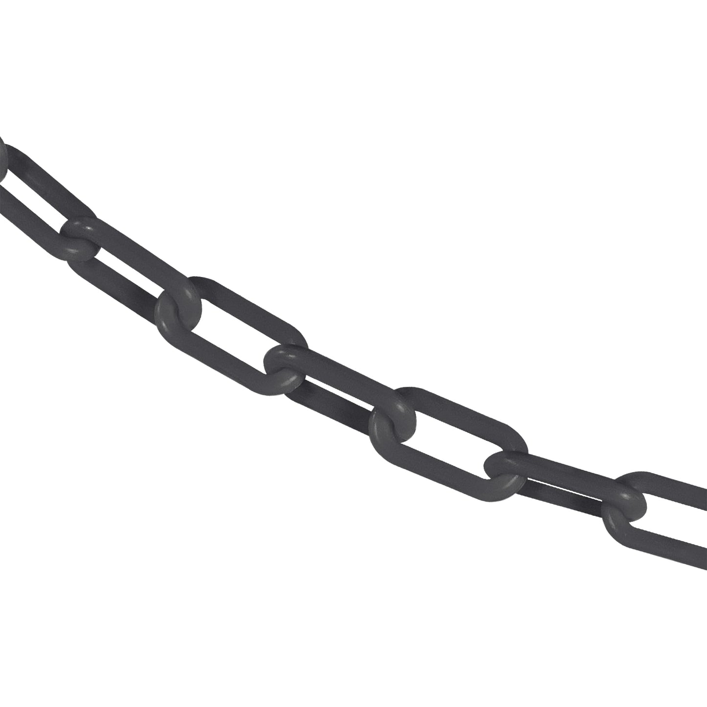 Mr. Chain Plastic Barrier Chain, Slate Gray, 1.5-Inch Link Diameter, 100-Foot Length (30057-100)