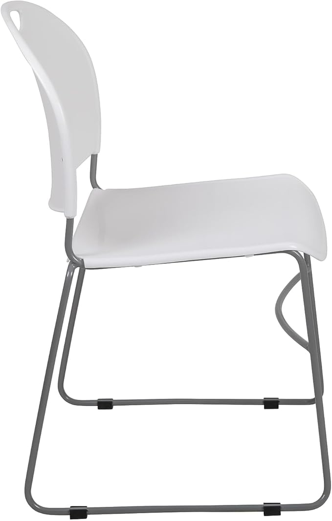 Flash Furniture HERCULES Series 5 Pack 880 lb. Capacity White Ultra-Compact