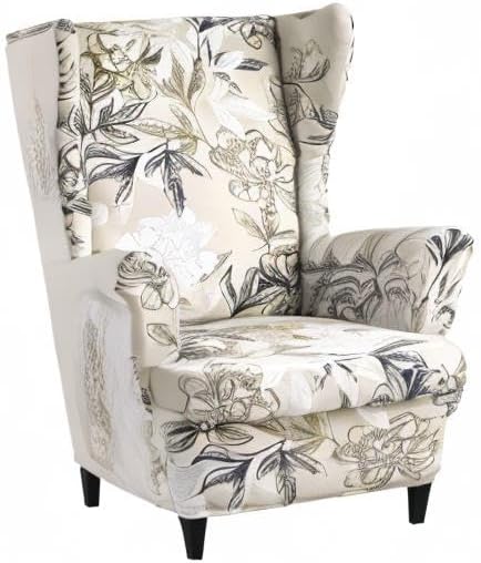 KRFOONN Wingback Chair Covers Slipcovers 2 Piece Stretch Wing Chair Covers