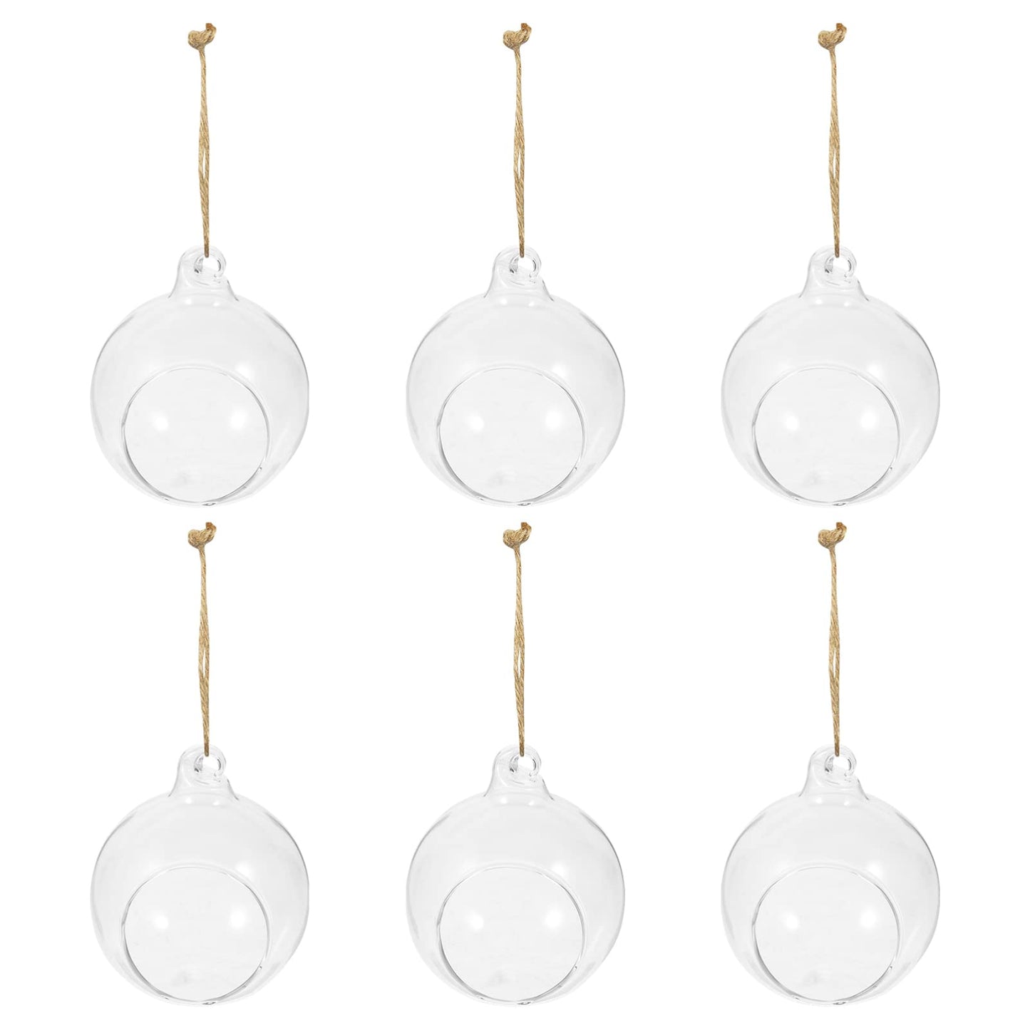 Cabilock Hanging Planter Glass Containers Glass Vases 12 Pcs Hanging Terrarium Hanging Glass orb Hanging Terrarium Globe Orbs air Plants Globe Glass Plant Glass Containers Glass Vases Glass Vase