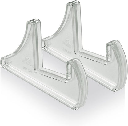 Acrimet Pocket File Holder Vertical Design Brochure Display (for Wall Mount or Countertop Use) (Removable Supports Included) (Letter Size) (Clear Crystal Color)