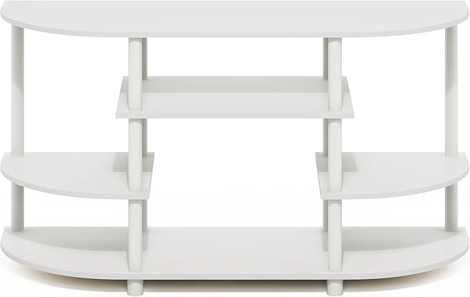 Furinno Jaya TV Stand, 4-Tier Toolless Assembly Corner Entertainment Center