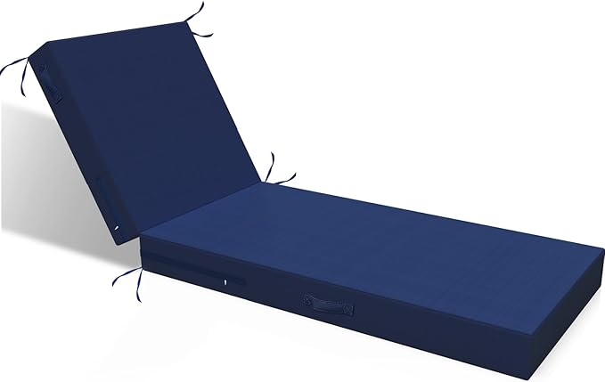 L'AGRATY Outdoor Lounge Chaise Cushion: 72x21x3 Inch Waterproof Lounge Chair